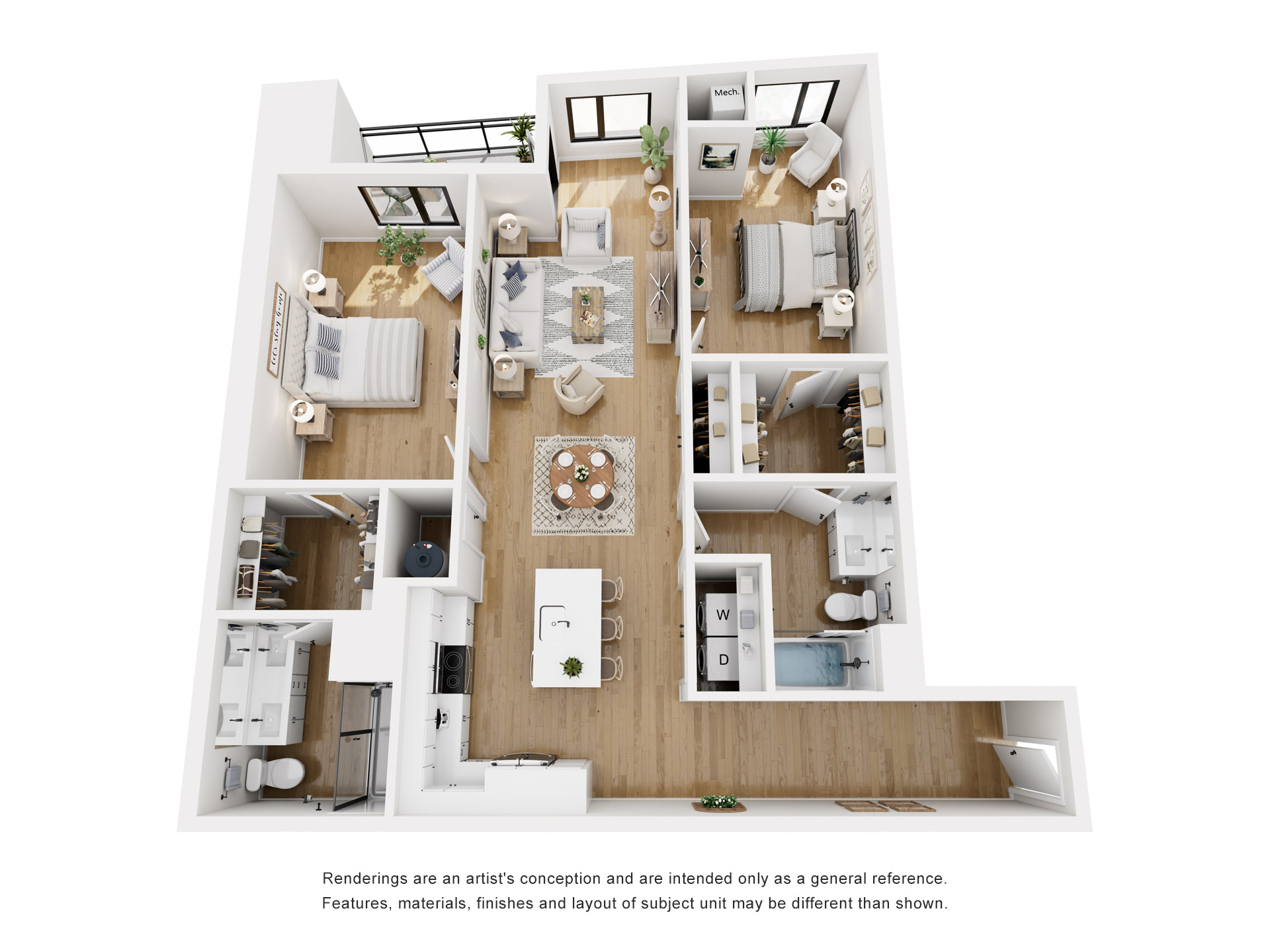 Floor plan layout diagram for B4.3-1365
